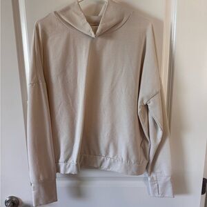 Cream Hooded Sweatshirt